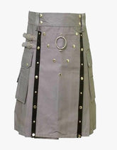 Contemporary Gray Utility Kit - Scottish Kilt Jacket™ USA-UK